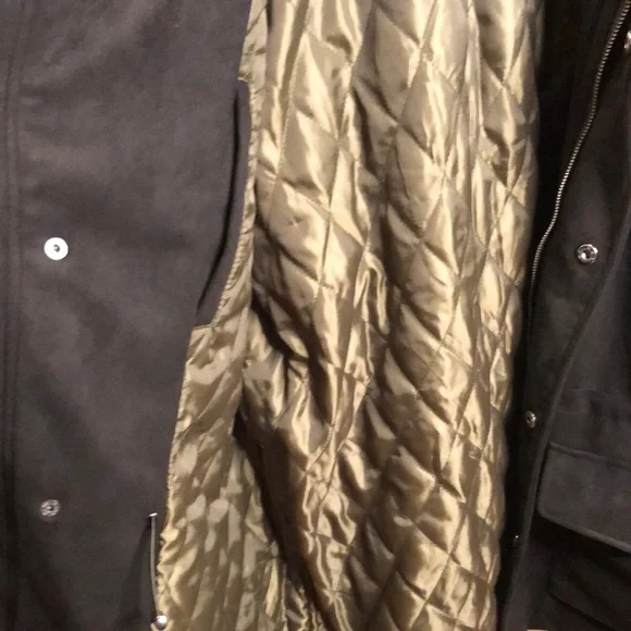 Men's Black Soft suede-like Jacket Coat with quilted lining by Robert Graham XXL - Picture 5 of 8